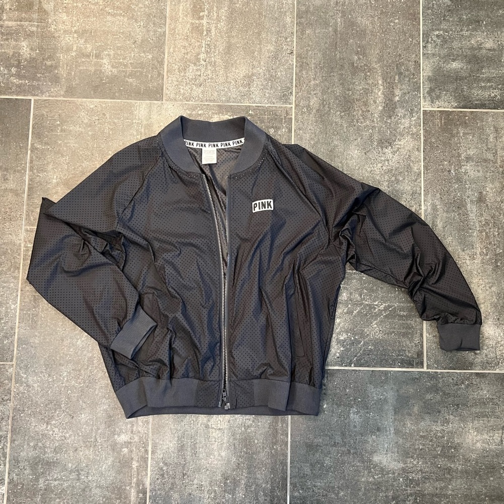 PINK Mesh Bomber Jacket